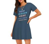 Robe Ete Femme Personnalisable - avec Photo Texte pour CréEr Votre Robe Unique - PersonnaliséE Choisissez Votre Image - Cadeau Unique pour Femme S