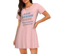 Robe Ete Femme Personnalisable - avec Photo Texte pour CréEr Votre Robe Unique - PersonnaliséE Choisissez Votre Image - Cadeau Unique pour Femme 2XL