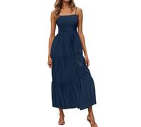 Robe Ete Femme Robe Trapeze Lin Femme De Plage Boheme Champetre Grande Taille Été Fluide Vetement Ete Mi Longue Coton Chic Robes pour Courte en Gaze Soirée Et Glamour D'été Elegant Soiree Tunique