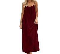 Robe Été Longue Femme Dos Nu Plage Été Elegant Décontracté Boho Respirant Fluide Robe Femme Mariage San Manches Grandes Tailles Dresses Bal Midi Costume Travail