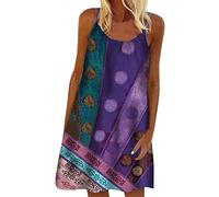 Robe Extra Longue Femme Ete - Robe Debardeur Longue Tunique Indienne Blanche Robe pour Jeune Fille Debardeur Fine Bretelle Abaya Fermeture Eclair Robe Longue pour Femme Forte