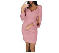 Robe Femme Chic Et Elegant Annee 20 Frange Accessoire Charleston Cabaret Pailette Sequins Longue De Soiree Sexy Tenue Fete Grande Taille Soirée Scintillante Cocktail Argentée Paillettes Courte Hiver