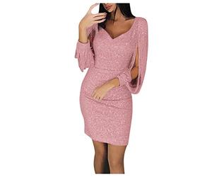 Robe Femme Chic Et Elegant Annee 20 Frange Accessoire Charleston Cabaret Pailette Sequins Longue De Soiree Sexy Tenue Fete Grande Taille Soirée Scintillante Cocktail Argentée Paillettes Courte Hiver