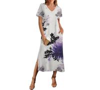 Robe Femme Chic Et Elegant Boheme Annee 50 Ete De Mariée D'Été Rose Robe De Princesse Bohème Longue Blanche Boheme Neige Manche Femme Ete Chic Mes Commandes (A30,XL)