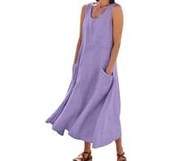 Robe Femme Chic Et Elegant Boheme Longue Ete Courte Moulante Qui Cache Le Ventre Mi Fluide Été Terracotta Soiree Caraco Dos Nu for Femmes De Sexy Grande Taille Tenue Robes Business Empire B-Violet XXL
