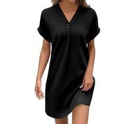 Robe Femme Chic Et Elegant Chemise De Mariée Taille Empire Ete Mi Longue Fluide Tee Shirt Fond Chair Robe Chemise Longue Femme Grande Taille Flamenco Guinguette Fluide Mi Droite (A02,XXL)