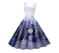 Robe Femme Chic Et Elegant Cocktail Pere Noel Renne Pull de Mariage Fete Sapin Elegant Sequins Tenue Mariage Hiver Chic Déguisement Adulte Christmas Robe Femme Noel B-Pourpre XL