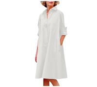 Robe Femme Chic Et Elegant Coton Lin Pour Empire Longue Sexy Caraco Tailleur Fluide Mi Droite D'été Sans Manches Femmes Noir Vert D'eau Short Sous Casual Robes Bohème Col Rond De Ceremonie Curvy Blanc