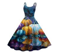 Robe Femme Chic Et Elegant Mariage Fête Soirée Robe Sexy Vampire Déguisements Élégante Médiévale Déguisement Traditionnelle Effrayante Deguisements Romantique Fantomatique Costumes (4-Royal Bleu,M)