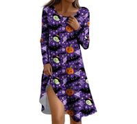 Robe Femme Chic Et Elegant Mariage Vintage Sorcière Déguisement Fête Soirée Deguisements Sexy Vampire Costumes Élégante Médiévale Robes Traditionnelle Effrayante Dress Dresses(4-Sombre Violet,XL)