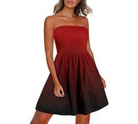 Robe Femme Chic Et Elegant Nu Elegante Backless Dress Annee 50 Longue À Manches Courtes En Coton Lin Pour De Cocktail Marocaine Été Bohème Sexy Tenue Mariage Ceremonie Chemise Empire Rouge Africaine V