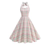 Robe Femme Chic et Elegant, Robe midi Fluide et élégante, Style bohème, idéale pour l'été et la Plage. Col élégant et décontracté.