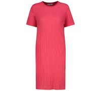 Robe femme col rond avec manches courtes plissée