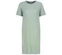 Robe femme col rond avec manches courtes plissée