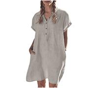 Robe Femme Cotton en Line Ete Chic Sexy Bohème Pas Cher Robe de Décontractée Robe Ete Femme Robe de Cocktail Vintage Robe Mini Robe Les Casual Robe de Plage