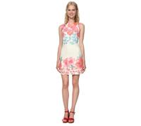 Robe femme - Desigual - Yaquel blanc - Imprimé floral - Fermeture zippée