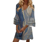 Robe Femme été Chic Grande Taille Sexy Col Rond sans Manche Couleur Pure Sling T-Shirt Robe Court de Plage Party Fête Casual Lâche Mini Dress Tunique Robe de Chambre Femme Polaire