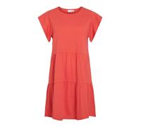 Robe femme été loisirs col rond manches courtes ourlet volant design élégant