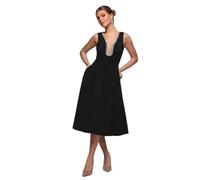 Robe femme Goddiva Diamante A-Line Noir 36