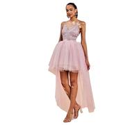 Robe femme Goddiva High Low Tulle Rose 42
