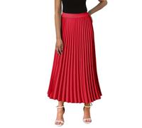 Robe Femme Grandes Tailles A Ligne Taille Haute Volants Robe Femme Plage, rouge, L