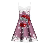 Robe Femme Hiver De Soirée Longue Sans Manches Mere Noel Costume Déguisement Noël Chic Et Elegant Soiree Annee 50 Deguisement Adulte Bal Velours Taille Empire Fete Cocktail Pull Sexy Vetement,M