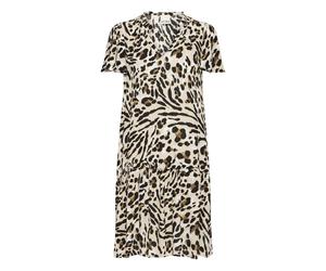 Robe femme Ichi Marrakech Aop 18 Marron M
