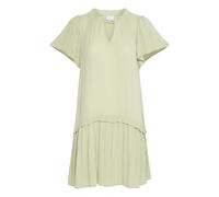 Ichi - Robe à volants avec décolleté en V - Femme - Robes - Vert - Taille: 42 FR