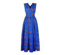 Robe Femme Imprimer lâche Grande Taille Afrique sans Manches Une épaule De Multiples Façons De Porter