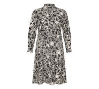 KAFFE CURVE Robe-chemise 'KCHaliah' beige / noir, Taille 52
