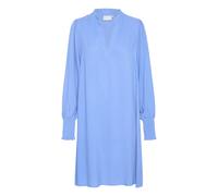 Kaffe - Robe Fluide avec Poignets Smock - Femme - Robes - Bleu - Taille: 40 FR