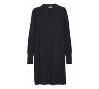Kaffe - Robe Noire Profonde avec Poignets Smock - Femme - Robes - Noir - Taille: 38 FR