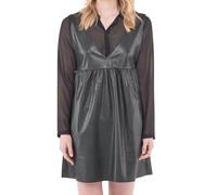 Robe femme Le Temps Des Cerises Tonya avec chemise noir simili cuir M
