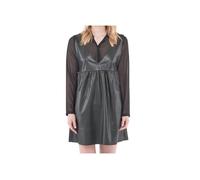 Robe femme Le Temps Des Cerises Tonya chemise noire imitation cuir L