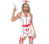 Leg Avenue scala 86985 06202 He Hottie Costumes, White, Red, standard size