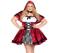 Robe femme Leg Avenue Gothic Red Riding Rouge 1X/2X