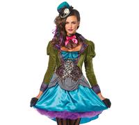 Leg Avenue - Deluxe Mad Hatter Déguisement, XS (Multicolore)