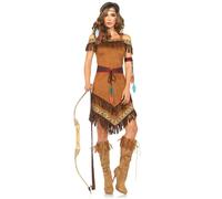 Robe femme Leg Avenue Native Princess Marron S/M