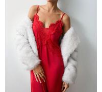 Robe femme mode sexy en dentelle et patchwork à bretelles fines, robe rouge, robe de mariée invitée rouge, Top en dentelle rouge L,M,S,XL,XS,XXL,XXS,XXXL,XXXXLPlantesTissu tissé