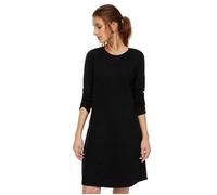 Robe femme noire Vero Moda Nancy L/s Knit - manches longues, col rond, coupe ample évasée XS
