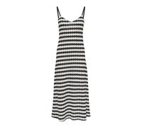 ONLY Onlevara Robe à Rayures pour Femme Taille S/L, Noir, L