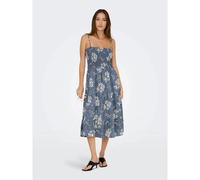Only Robe midi Onlzelina pour femme Bleu foncé Taille S