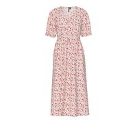 Pieces Tala Midi Short Sleeve Dress Blanc M Femme