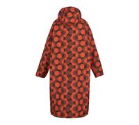 Regatta Orla Kiely Peignoir à langer pour femme, Fleur à volants rouge/henné brûlé, Taille unique