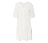 Soaked in Luxury - Élégante robe blanche avec des détails à volants - Femme - Robes - Blanc - Taille: 40 FR