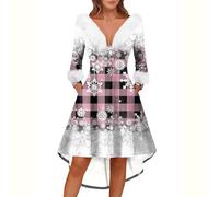 Robe Femme Soiree Ensemble Chic Soirée Deguisement Mère Noel Sequin Hiver Sexy Paillette Mere Classique Renne Orientale Moulante Longue Trapeze Nouvel Robe Noel Femme Verte S