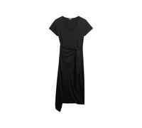 Superdry Slub Wrap Short Sleeve Dress Noir M Femme