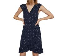 Robe femme - VILA - Mooney - Manches courtes - Col V - Imprimé pois XS