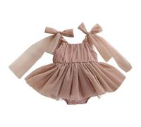 Robe Fete Fille - Barboteuse Estivale sans Manches pour bébé Fille | Dégagement léger et Tutu en | Ensemble Photo Nouveau-né et Tenue décontractée 0-12 Mois