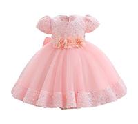 Robe Fete Fille - Robe élégante pour Fille Petite Taille garçonnière sans Manches et Design raffiné pour Occasions spéciales
